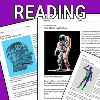 Preview of Science Horizons Grade 6 Reading Comprehension Passage with Questions