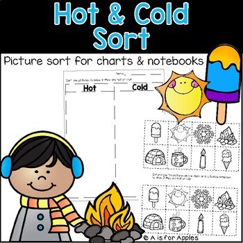 Preview of Hot and Cold Picture Sort