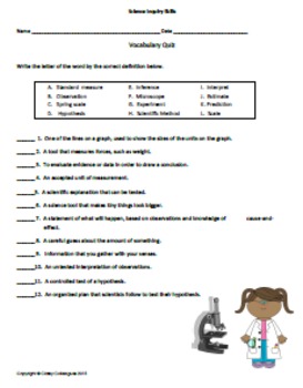 Science Inquiry Unit (Lessons and Quizzes) by Classy Colleagues | TpT