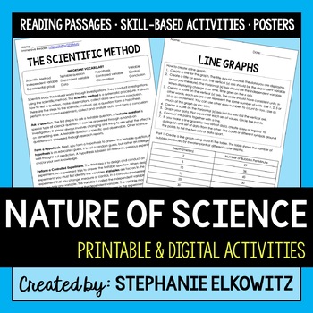 Preview of Nature of Science Unit Activities | Printable & Digital | Immersive Reader