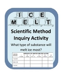 Winter Scientific Method Inquiry- What substance will melt