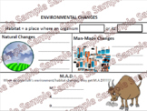 Science Interactive Anchor Chart: Environmental Changes