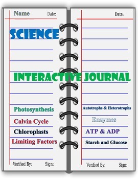 Preview of Biology Interactive Journal