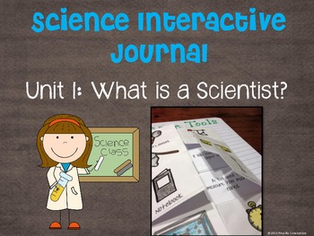 Preview of Science Interactive Journal Unit 1: What is a Scientist?
