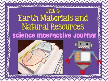 Preview of Science Interactive Journal Unit 4: Earth Material and Natural Resources