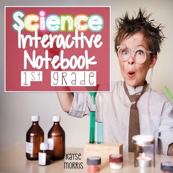 Preview of Science Interactive Notebook for 1st Grade - Weather, Light, Sound, Seasons