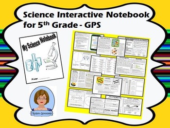 Preview of Science Interactive Notebook 5th grade covering GPS