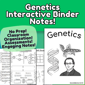 Preview of Science Interactive Notebook/Binder Genetics Set!