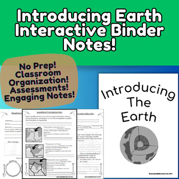 Preview of Science Interactive Notebook/Binder Introducing Earth Set!