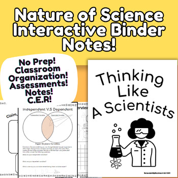 Preview of Science Interactive Notebook/Binder Nature of Science Set!
