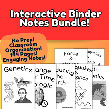 Preview of Science Interactive Notebook/Binder Ohio 8th Grade Science Bundle!