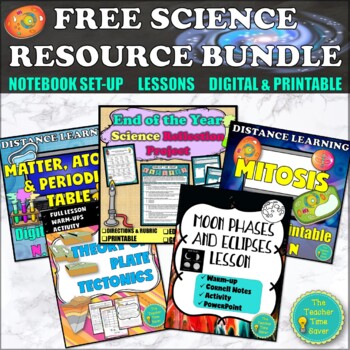 Preview of Science Interactive Notebook Bundle | Activities | Lessons | Google Slides