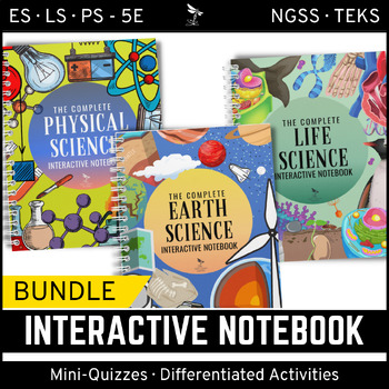Preview of Science Interactive Notebook Bundle:  Earth, Life & Physical