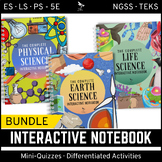 Science Interactive Notebook Bundle:  Earth, Life & Physical