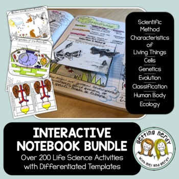 Preview of Science Interactive Notebook Bundle - Life Science and Biology