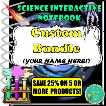 Preview of Science Interactive Notebook Bundles | Custom Science Notebooks