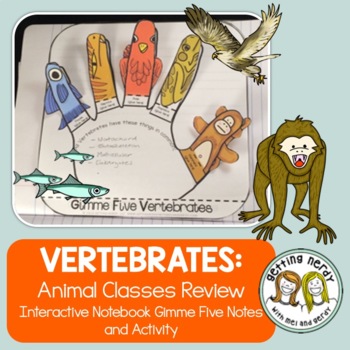 Preview of Science Interactive Notebook - Vertebrate Animals - Distance Learning