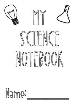 Preview of Science Interactive Notebook Cover Coloring Page