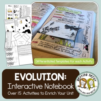 Preview of Science Interactive Notebook - Evolution, Natural Selection & Adaptation