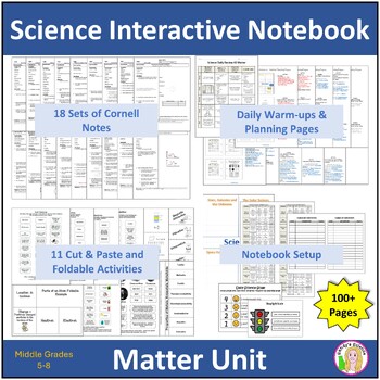 Preview of Science Interactive Notebook - Matter Unit