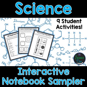 Preview of Science Interactive Notebook Sampler - FREE