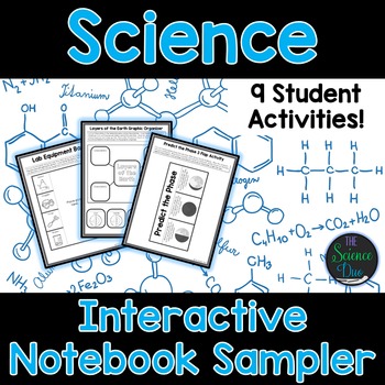 science interactive notebook sampler free by the science duo tpt