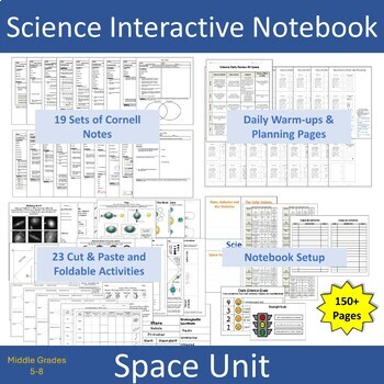 Preview of Science Interactive Notebook - Space Unit
