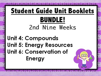 Preview of Science Interactive Notebook Student Guide Booklets BUNDLE! (2nd Nine Weeks)