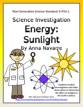 Preview of Science Investigation: Energy:Sunlight