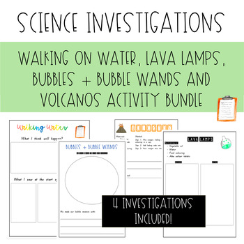 Preview of Science Investigations | Walking on Water, Lava Lamps and more