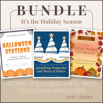 Preview of Science: It's the Holiday Season Classroom Transformations BUNDLE