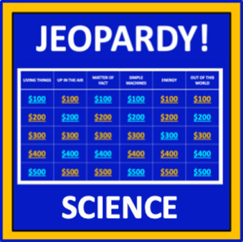 Preview of Science Jeopardy - an interactive science game