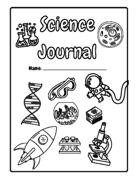 Science Journal Cover Page - Coloring Page by Emi610designs | TPT