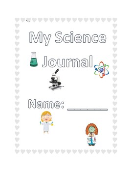 Science Journal Cover for Girls by Avigayil Shaffren | TpT