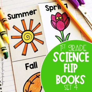 Preview of Science Interactive Notebook for 1st Grade: Weather, Seasons, Moon, Stars