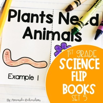 Preview of Science Interactive Notebook for 1st Grade: Living Things, Plants, Plant Parts