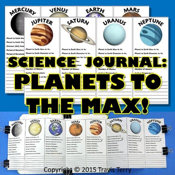 Preview of Science Journal: Planets to the Max Foldable
