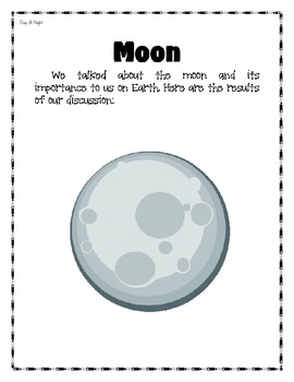 Preview of Science Journal for Kinders - Day and Night