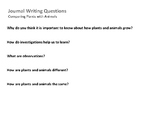 Science Journal questions for Junior Primary set 1