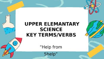 Preview of Science Key Terms for Upper Elementary