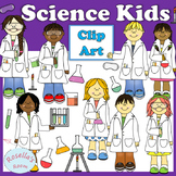 Science Kids Clip Art