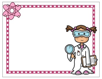 Science Kids Clipart: Borders & Frames - Set #4 by Science Demo Guy