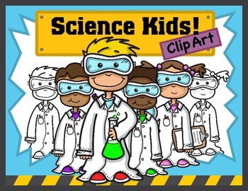 Preview of Science Kids Clipart: Young Scientists