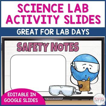 Preview of Science Lab Activity Editable Daily Agenda Slides