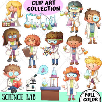 Preview of Science Lab Clip Art Collection (FULL COLOR ONLY)