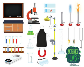 Preview of Science Lab Tools Clip Art Set