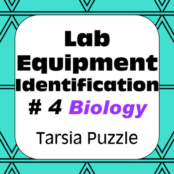 Preview of Science Lab Equipment #4 Identification Tarsia Puzzle Biology