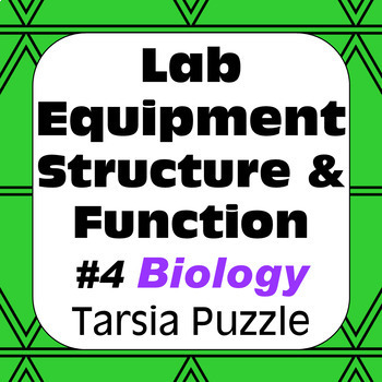 Preview of Science Lab Equipment #4 Structure Function Form Technique Tarsia Puzzle Biology
