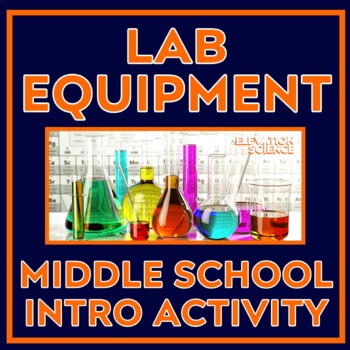 Preview of Science Lab Equipment Activity Lesson for Middle School