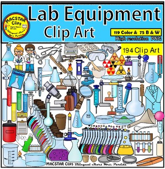 Preview of Science Time Lab Equipment Chemistry Clip Art